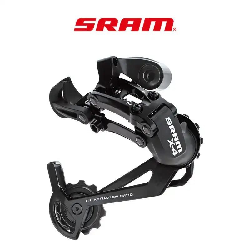Takavaihtaja SRAM X4 Pitkä häkki, musta