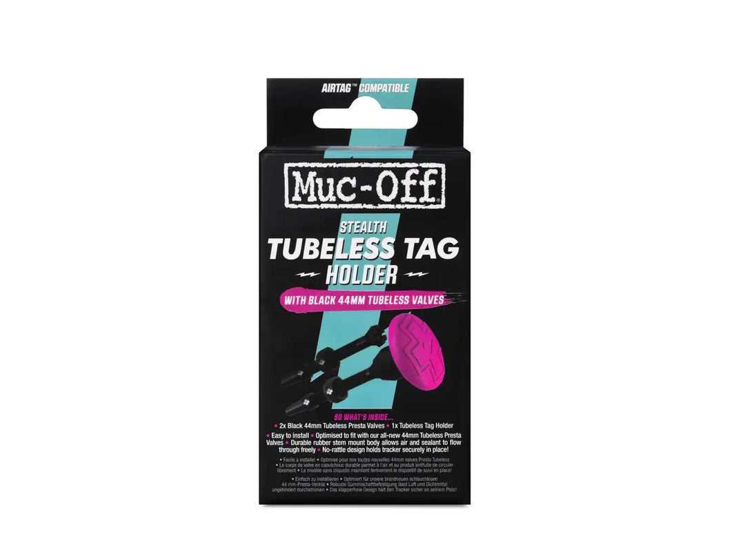 MUC-OFF Tubeless Tag Holder 44 mm Black/pink
