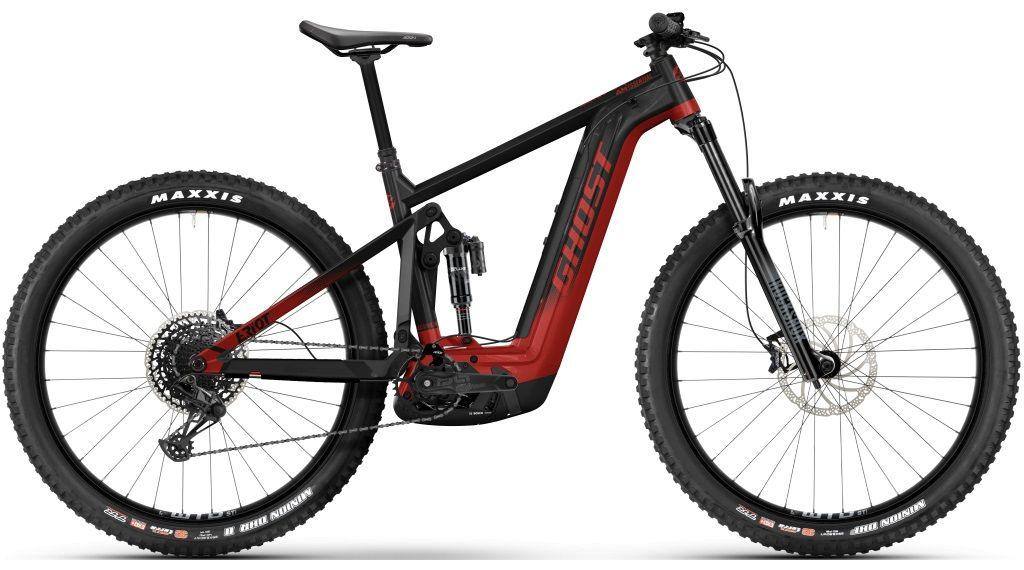 Ghost E-Riot AM AL 160/160 Essential Black / Pearl deep red - Elite Bike