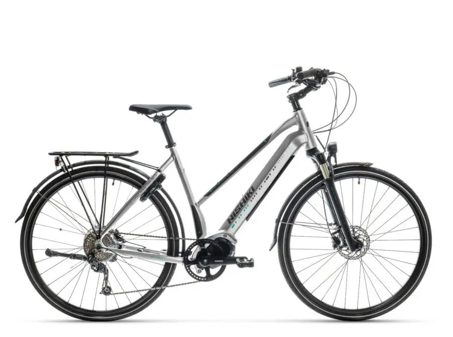 Nishiki Sport SLE F28-9 Lady City Grå/Svart/Turkos