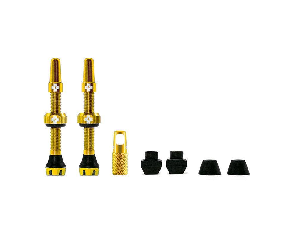 Muc-Off Tubeless Valve Kit V2.0 44mm Gold - Elite Bike