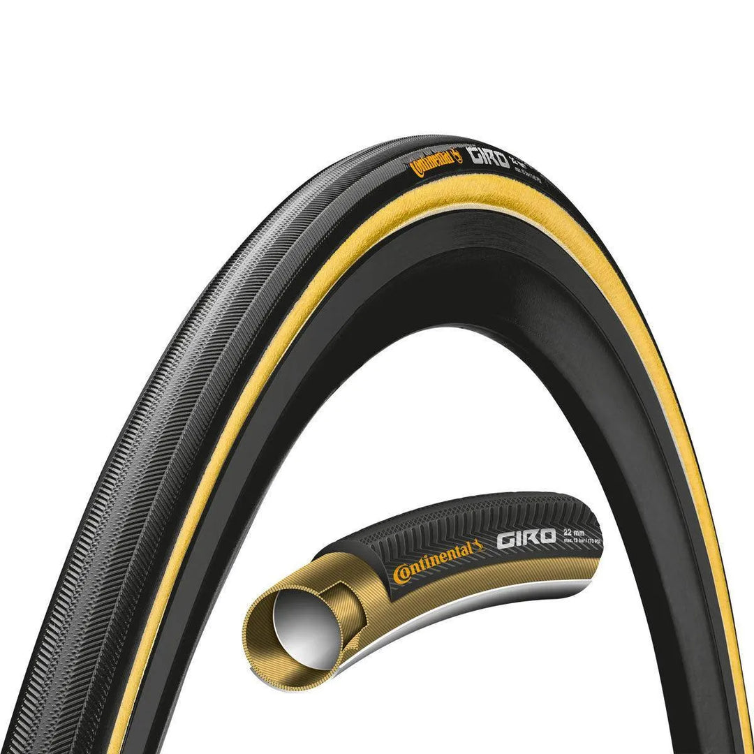 Ulkorengas 28" CONTINENTAL Giro, 22mm, musta Tuubi - Elite Bike