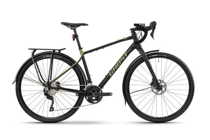 Ghost Asket Essential EQ / BLK/GRN Gravel pyörä
