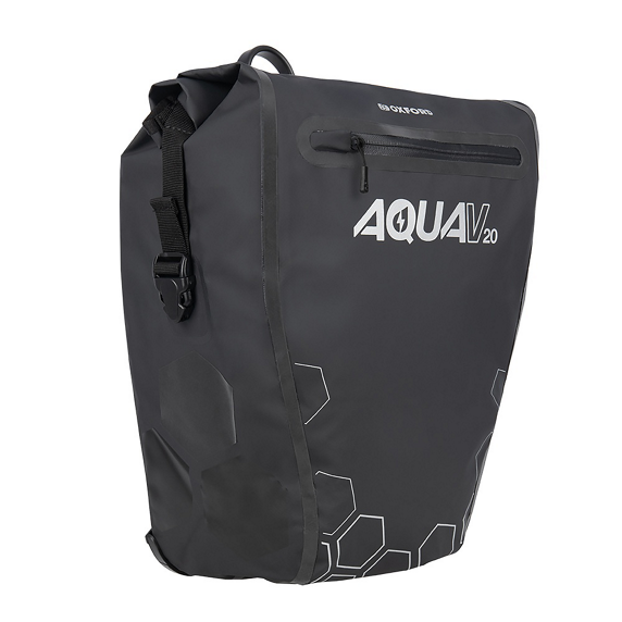 Pyörälaukku OXFORD Aqua V 20 Single QR Musta