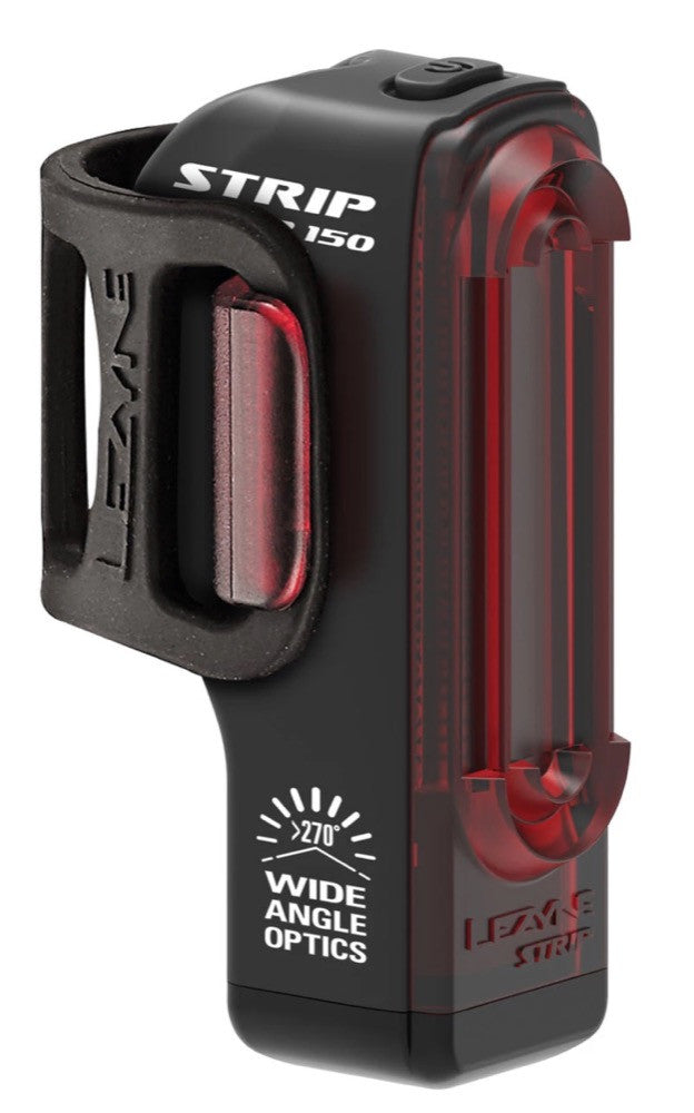 Ladattava led-takavalo LEZYNE Strip Drive 150, musta -