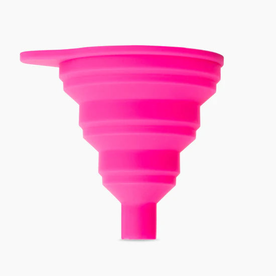 Pieni kokoontaitettava silikonisuppilo, pinkki -