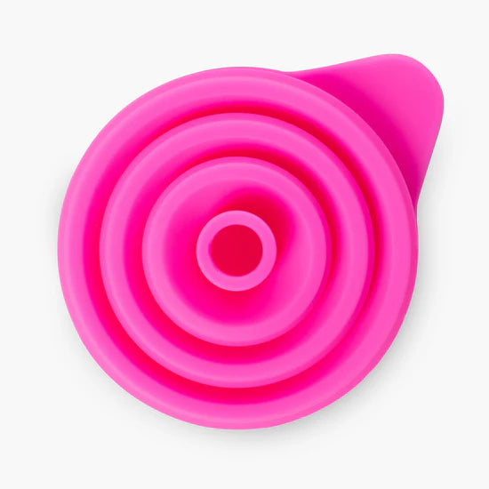 Pieni kokoontaitettava silikonisuppilo, pinkki -