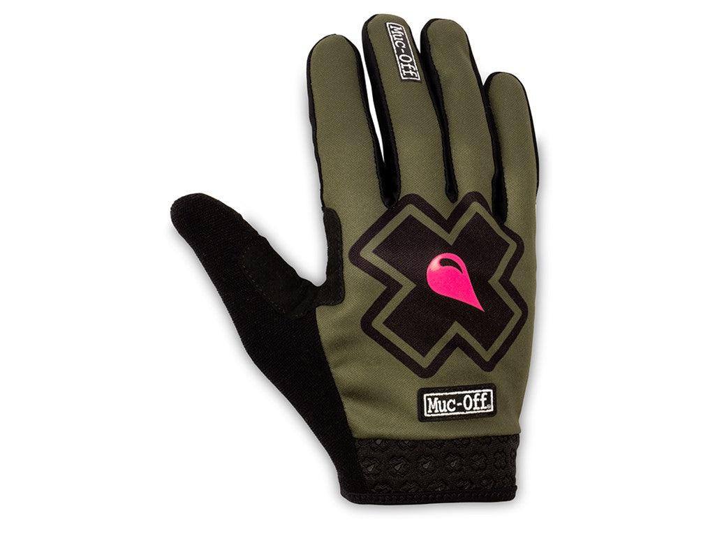 MUC-OFF MTB Ride Glove Green - Elite Bike