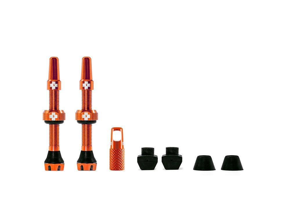 Muc-Off Tubeless Valve Kit V2.0 44mm Orange - Elite Bike