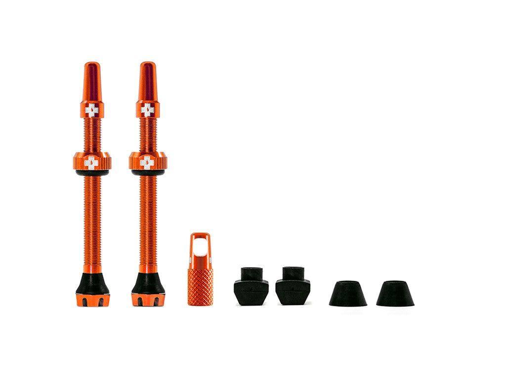 Muc-Off Tubeless Valve Kit V2.0 60mm Orange - Elite Bike