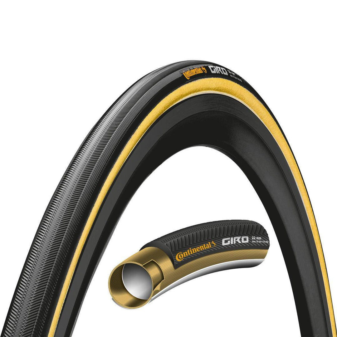 Ulkorengas 28" CONTINENTAL Giro, 22mm, musta Tuubi - Elite Bike
